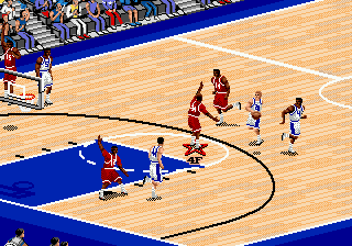 Coach K College Basketball (USA) In game screenshot